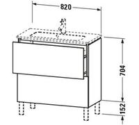 Duravit Duravit bâti-support WC L-CUBE Compact 704x820x391mm caste