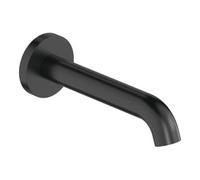 Duravit Duravit C.1 Entrée de baignoire 205 mm, rosace ronde, montage mural, noir mat Quantité:1