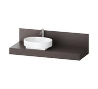 Duravit Duravit Console Balcoon 140x55x37 cm, 1 AS, robinet gauche, marron mat Quantité:1