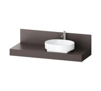 Duravit Duravit Console Balcoon 140x55x37 cm, 1 tiroir, robinetterie droite, marron mat Quantité:1