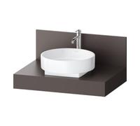 Duravit Duravit Console Balcoon 80x55x37 cm, 1 AS mit. lavabo, marron mat Quantité:1
