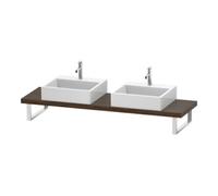 Duravit Duravit Console Compact L-Cube 80-200x48cm, 2 A., Pieds 4,5cm, Noyer foncé Quantité:1