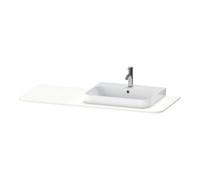 Duravit Duravit Console de lavabo Happy D.2 Plus 130x55 cm, 1 découpe, bonde droite, blanc mat Quantité:1