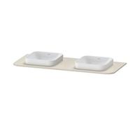 Duravit Duravit Console de lavabo Happy D.2 Plus 130x55 cm, 2 découpes, taupe supermat Quantité:1