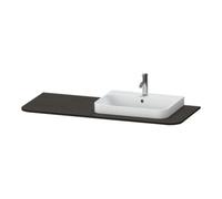 Duravit Duravit Console de lavabo Happy D.2 Plus 130x55 cm, avec 1 trou, robinetterie droite, noyer huilé Quantité:1