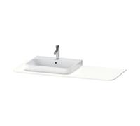 Duravit Duravit Console de lavabo Happy D.2 Plus 130x55cm, 1 découpe, gauche, blanc mat Quantité:1