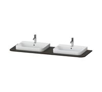 Duravit Duravit Console de lavabo Happy D.2 Plus 160x55 cm, 2 découpes, noyer huilé Quantité:1