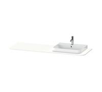 Duravit Duravit Console de lavabo Happy D.2 Plus 160x55cm, 1 découpe, cuvette droite, blanc mat Quantité:1