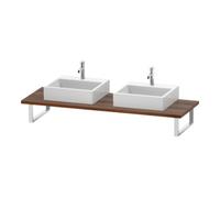 Duravit Duravit Console DuraStyle 80-200x55cm, 2 tiroirs, ép. 3cm, noyer naturel Quantité:1