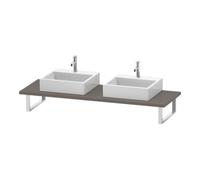 Duravit Duravit Console L-Cube 80-200x55 cm, 2 tiroirs, ép. 3 cm, base mate Quantité:1
