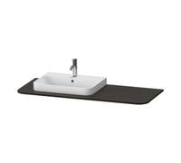 Duravit Duravit Console lavabo Happy D.2 Plus 130x55 cm, 1 trou mitigeur, siphon gauche, noyer huilé Quantité:1