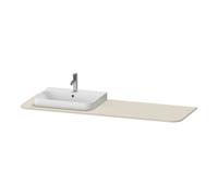 Duravit Duravit Console lavabo Happy D.2 Plus 160x55 cm, 1 trou, robinetterie à gauche, taupe mat Quantité:1