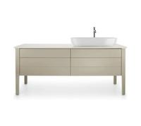 Duravit Console Luv LU9468R2525 – Plan de toilette en quartz 178,3×59,5 cm droite, structure sable