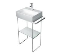 Duravit Console métal DuraSquare 0031091000 51,6x33,3 cm chrome sur pied pour lavabo 073245