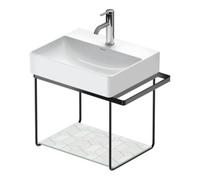 Duravit Duravit Console métallique DuraSquare 56,5x38 cm, murale, noir mat Quantité:1