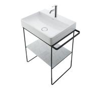 Duravit Duravit Console métallique DuraSquare 56,5x45cm, au sol, noir mat Quantité:1