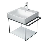 Duravit Duravit Console métallique DuraSquare 56,5x45cm, suspendue, noir mat Quantité:1