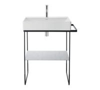 Duravit Duravit Console métallique DuraSquare 66,5x45 cm, sur pied, noir mat Quantité:1