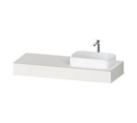 Duravit Duravit Console Qatego 140x55x17 cm, blanc mat, 1 découpe, évier droit Quantité:1