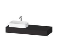 Duravit Duravit Console Qatego 140x55x17 cm, gris, 1 découpe, évier gauche Quantité:1