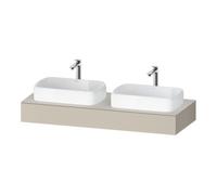Duravit Duravit Console Qatego 140x55x17 cm, T m, 2 A., lavabo double face Quantité:1