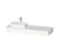 Duravit Duravit Console Qatego 160x55x17 cm, blanc mat, 1 découpe, évier gauche Quantité:1