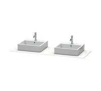 Duravit Duravit Console XSquare 160x55 cm, gris mat, 2 sorties, lavabo double face Quantité:1
