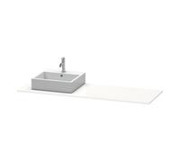 Duravit Duravit Console XSquare 160x55x1,6 cm, avec 1 AS, évier à droite, base avec Quantité:1