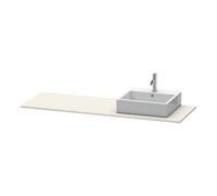 Duravit Duravit Console XSquare 160x55x1,6 cm, avec 1 robinet, bec droit, taupe mat Quantité:1