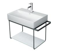 Duravit Duravit Consoles métalliques DuraSquare 66,5x38cm, suspendue murale, noir mat Quantité:1