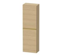 Duravit D-Neo armoires mi-hautes, 400x1320x240mm, 1 porte, charnières à droite, 4 tablettes en verre, poignée or poli, DE1318R34300000, Couleur: Décor chêne naturel