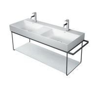 Duravit Duravit DuraSquare Console métallique 126,5x45cm, suspendue, noir mat Quantité:1