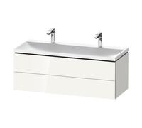 Duravit Duravit Ensemble de meubles L-Cube 120x48x48 cm, 2 portes HL, 2 tiroirs, blanc brillant Quantité:1