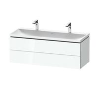 Duravit Duravit Ensemble de meubles L-Cube 120x48x48cm, 2 portes HL, 2 tiroirs, blanc brillant Quantité:1
