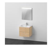 Duravit ME by Starck Vasque avec meuble XBase et miroir, XB0070030300000,