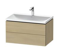 Duravit Duravit Ensemble meuble L-Cube 80x48x48 cm, c/robin., méd. œuf, 2 tiroirs Quantité:1