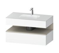 Duravit Duravit Ensemble meuble lavabo encastré Qatego 100x55x60 cm, T m/blanc m, Kon-WTU, niche Quantité:1