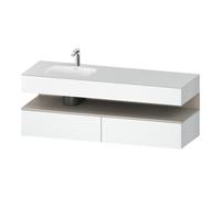 Duravit Duravit Ensemble meuble lavabo encastré Qatego 160x50x60 cm, Kon-WTU, L l, P mat/blanc chaud Quantité:1