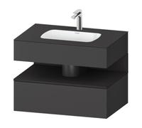 Duravit Duravit Ensemble meuble lavabo encastré Qatego 80x55x60 cm, gris m/Gr m, Kon-WTU, B Quantité:1