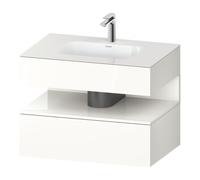 Duravit Duravit Ensemble meuble lavabo encastré Qatego 80x55x60cm, blanc hgl, console sous-lavabo Quantité:1