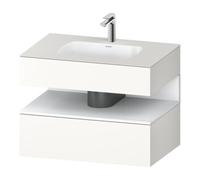 Duravit Duravit Ensemble meuble lavabo encastré Qatego 80x55x60cm, blanc mat/blanc mat, console sous lavabo Quantité:1