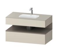 Duravit Duravit Ensemble meuble vasque encastré Qatego 100x55x60 cm, blanc mat, Kon-WTU, B Quantité:1