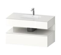 Duravit Duravit Ensemble meuble vasque encastré Qatego 100x55x60cm, blanc, sous-meuble console, niche Quantité:1