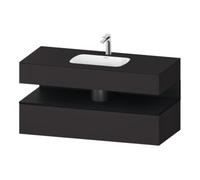 Duravit Duravit Ensemble meuble vasque encastré Qatego 120x55x60 cm, E blanc/gris mat, meuble console Quantité:1
