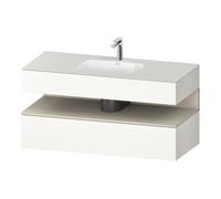 Duravit Duravit Ensemble meuble vasque encastré Qatego 120x55x60 cm, T m/bl mat, console sous vasque Quantité:1