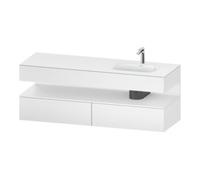 Duravit Duravit Ensemble meuble vasque encastré Qatego 160x50x60 cm, Kon-WTU, lavabo droite, blanc mat Quantité:1