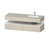 Duravit Duravit Ensemble meuble vasque encastré Qatego 160x50x60cm, Kon-WTU, B, B r, blanc m/ta m Quantité:1