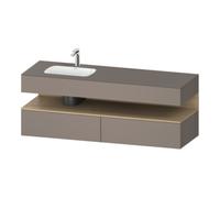 Duravit Duravit Ensemble meuble vasque encastré Qatego 160x50x60cm, Kon-WTU, B g, Ei nat/b ma Quantité:1