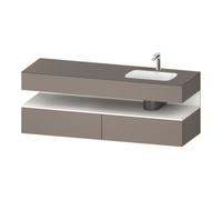 Duravit Duravit Ensemble meuble vasque encastré Qatego 160x50x60cm, Kon-WTU, blanc mat/bois massif Quantité:1