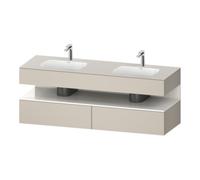 Duravit Duravit Ensemble meuble vasque encastré Qatego 160x55x60cm, Kon-WTU, B, blanc brillant/taupe mat Quantité:1